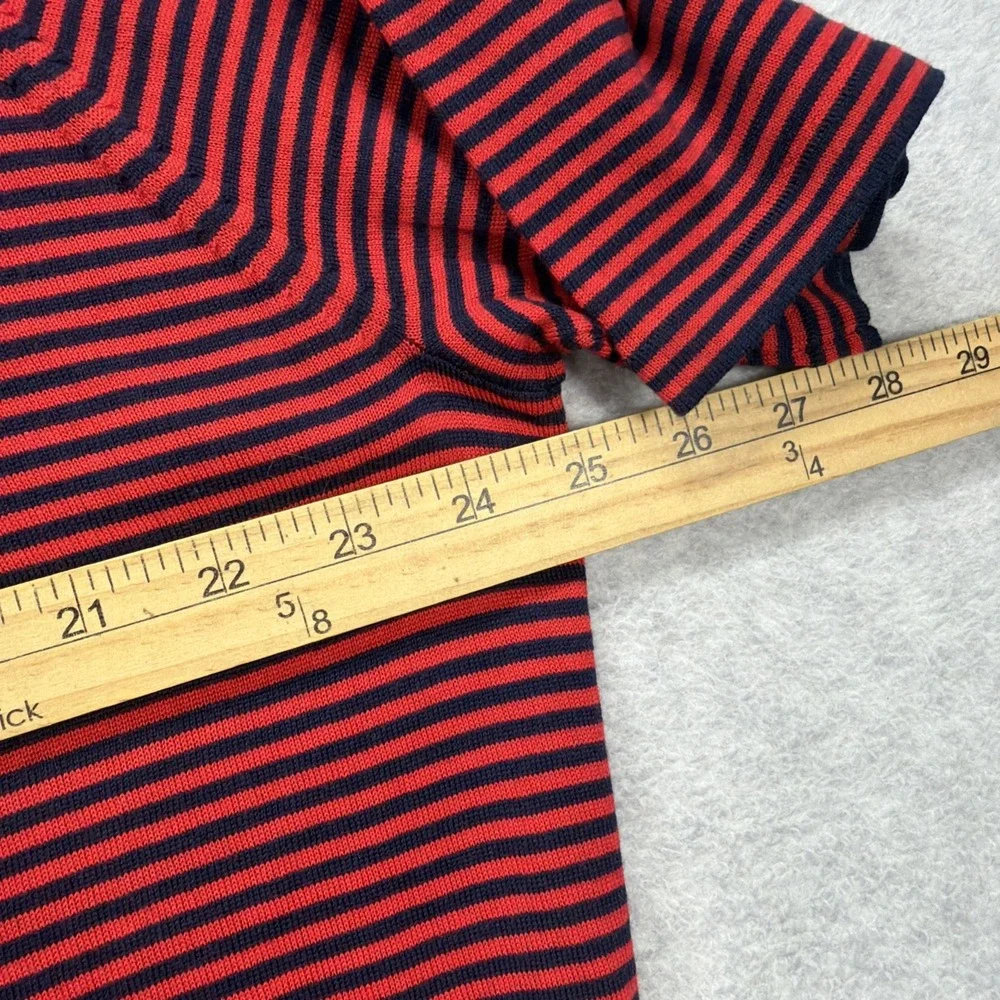 Vineyard Vines‎ Polo Shirt Mens XL Red Navy Stripe OTG On The Go Merino Wool NEW - Picture 7 of 7